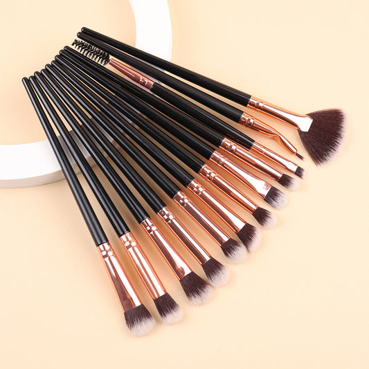 12pcs Synthetic Eye Makeup Brush Set Eyeshadow Eyebrow Eyeliner Concealer Kit