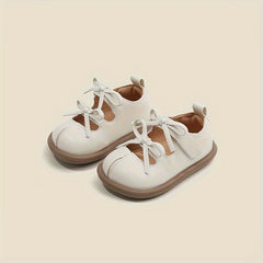 Bowknot Solid Flat Shoes for Girls - Spring Walking Shoes