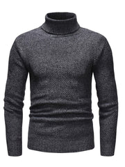 Men's Slim Fit Turtleneck Sweater for Fall & Winter