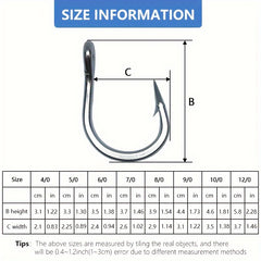 25pcs Stainless Steel Fishing Hook for Sea Fishing
