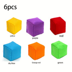 6pcs Colored Bean Bags Outdoor Throwing Toys