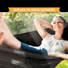 Portable Double Hammock Holds Up To 244.94KG