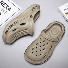 Men's Alphabet Lightweight Clogs Non Slip Garden Shoes Summer