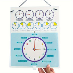Teaching Clock for Kids - Easy Read Learning Clock for Time Telling