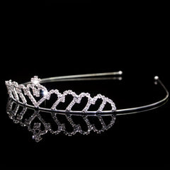 Rhinestone Queen Crown Tiara Headband Bridal Wedding Hair Accessory