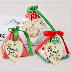 5pcs Natural Heart Shaped Wooden Decorations for Wedding Thanksgiving Christmas