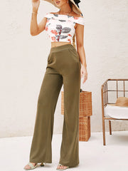 Floral Off Shoulder Top & Solid Pants Set