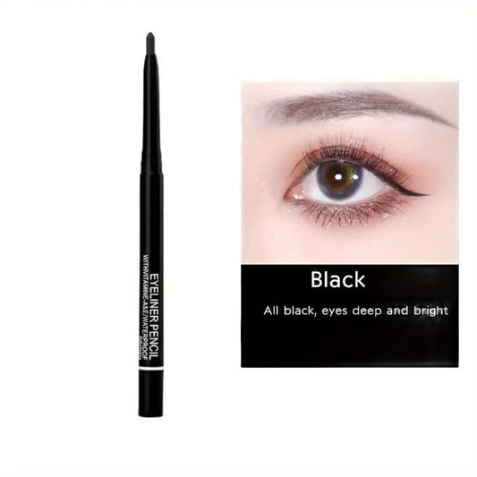 Dual Ended Eyeliner & Eyebrow Pencil Waterproof Smudge Proof Makeup