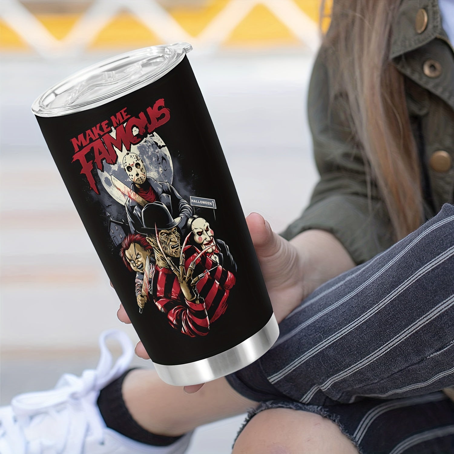 Halloween Stainless Steel Tumbler 20oz Insulated Travel Mug