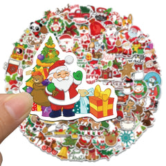 100pcs Christmas Doodle Stickers for Phones, Journals