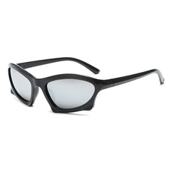 Y2K Wrap Around Sunglasses Cyberpunk Mirror Lens UV400