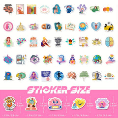 100pcs Mental Health Stickers Inspirational Psychology Stickers For Adults Teens