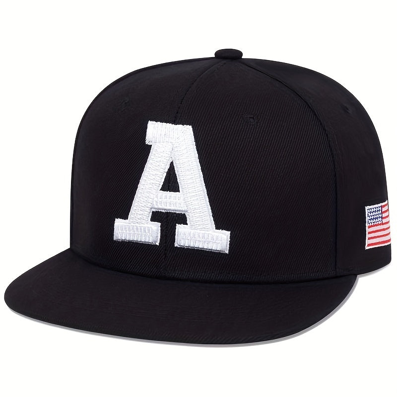 Men's A Letter Baseball Cap Unisex Adjustable Dad Hat Snapback Gift