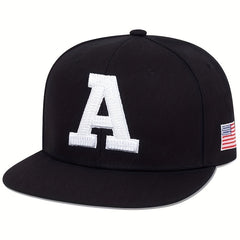 Men's A Letter Baseball Cap Unisex Adjustable Dad Hat Snapback Gift