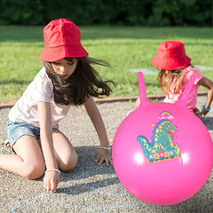Kids' Bouncing Ball with Handle for Indoor & Outdoor Play