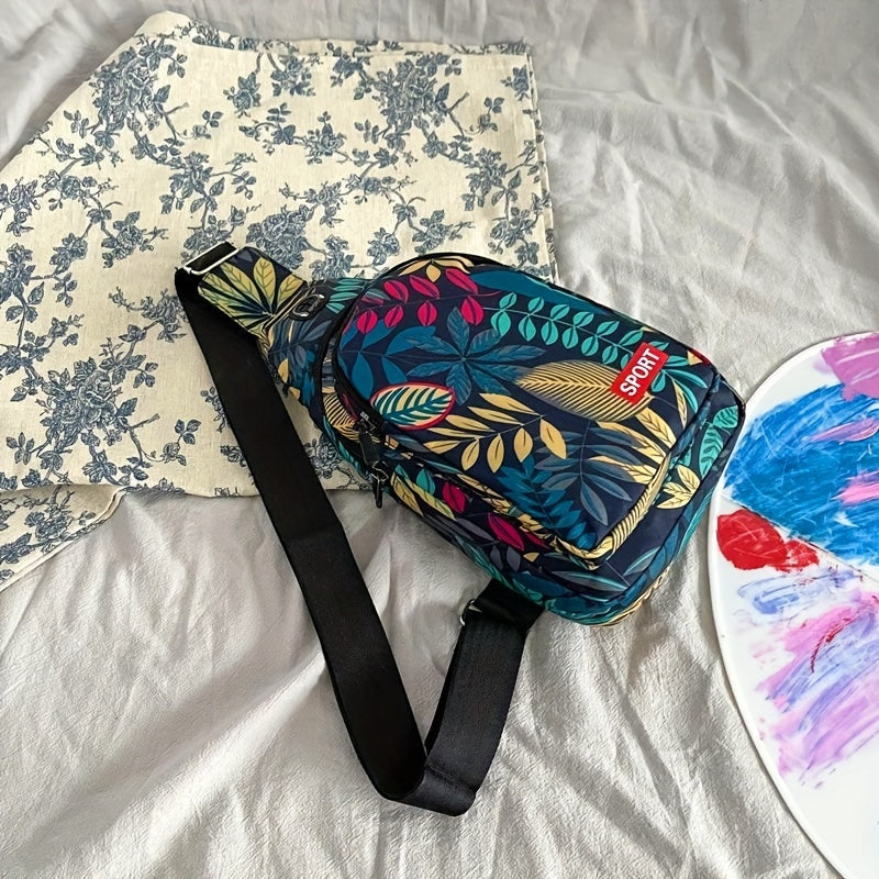 Colorful Printed Chest Bag for Outdoor Hiking