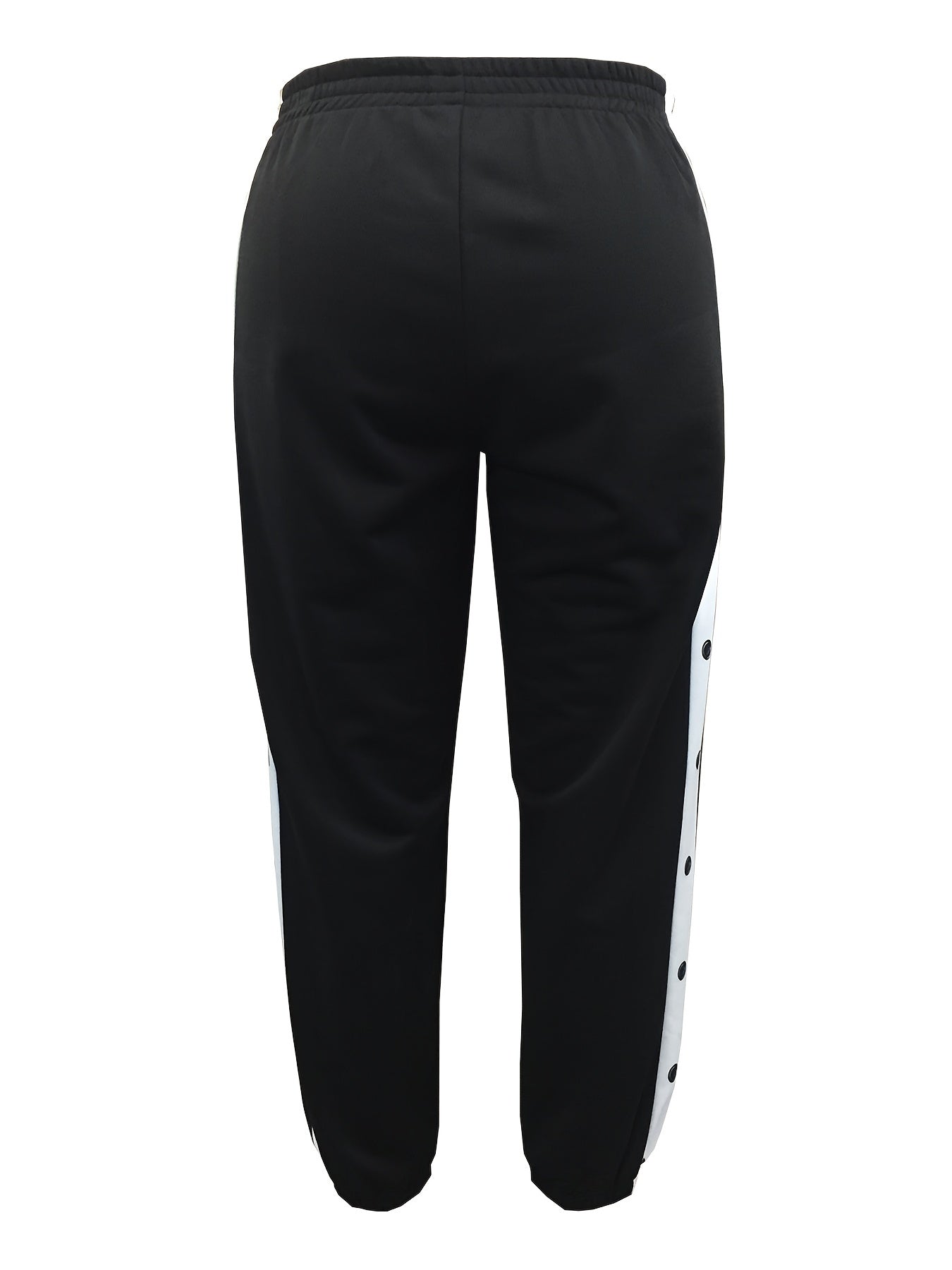 Women's Plus Side Striped Elastic Waist Stretch Joggers