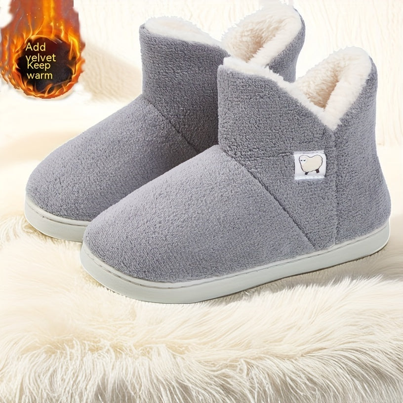 Women's Non Slip Snow Boots Medium Tube Shoes