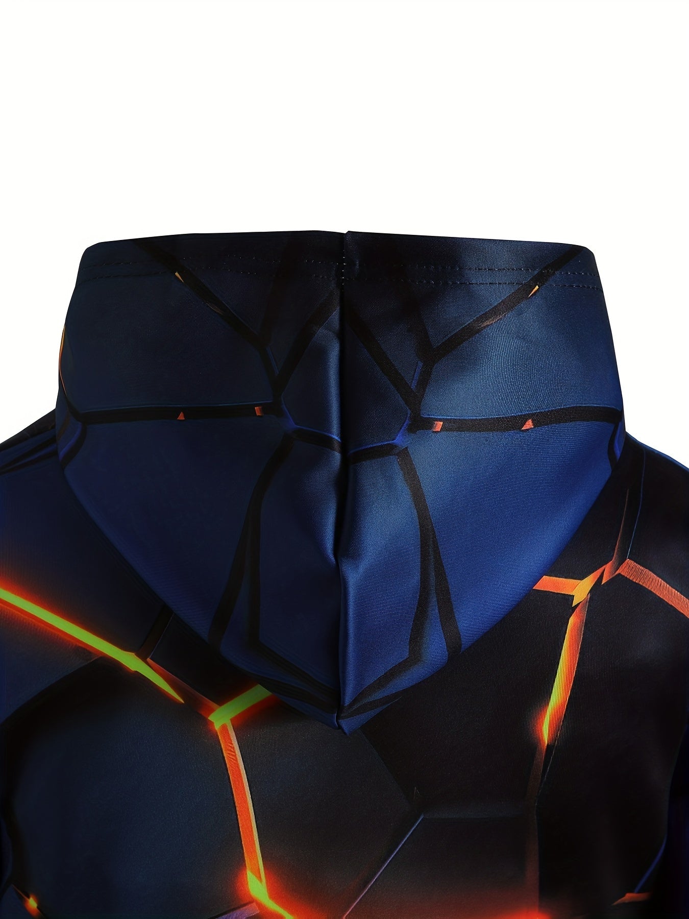 Luminous 3D Print Boys Casual Pullover Hooded Long Sleeve Sweatshirt