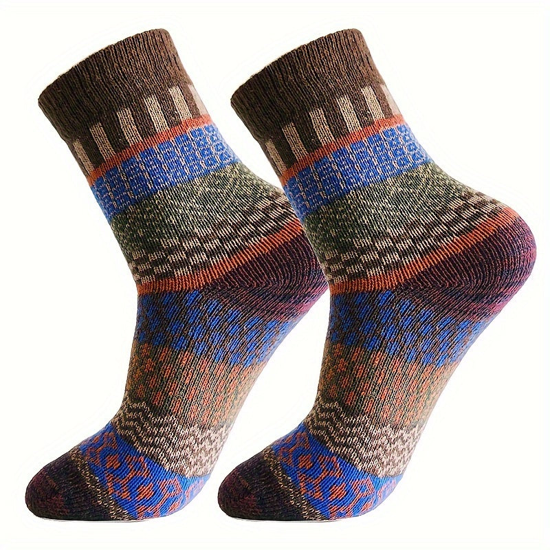 Vintage Casual Men's Warm Outdoor Socks