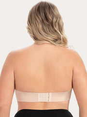 Plus Size Strapless Push Up Minimizer Bra