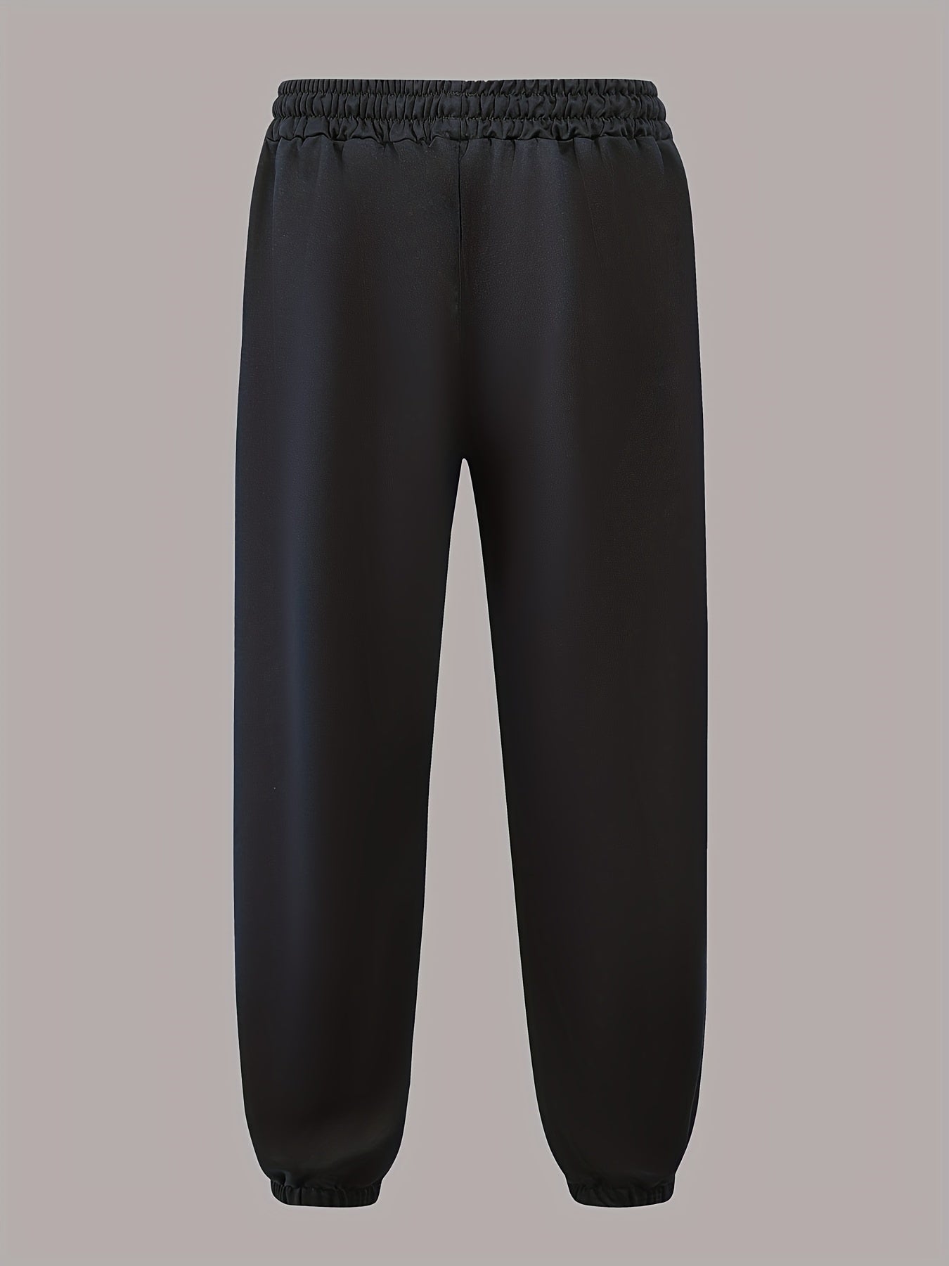 Men's Letter Print Joggers - Stretch Waist Sports Pants