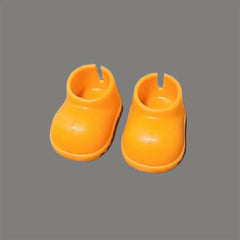 4 Pairs Ruffled Shoe Decorations - 6 inch La Bu Bu10cm Shoe Accessories