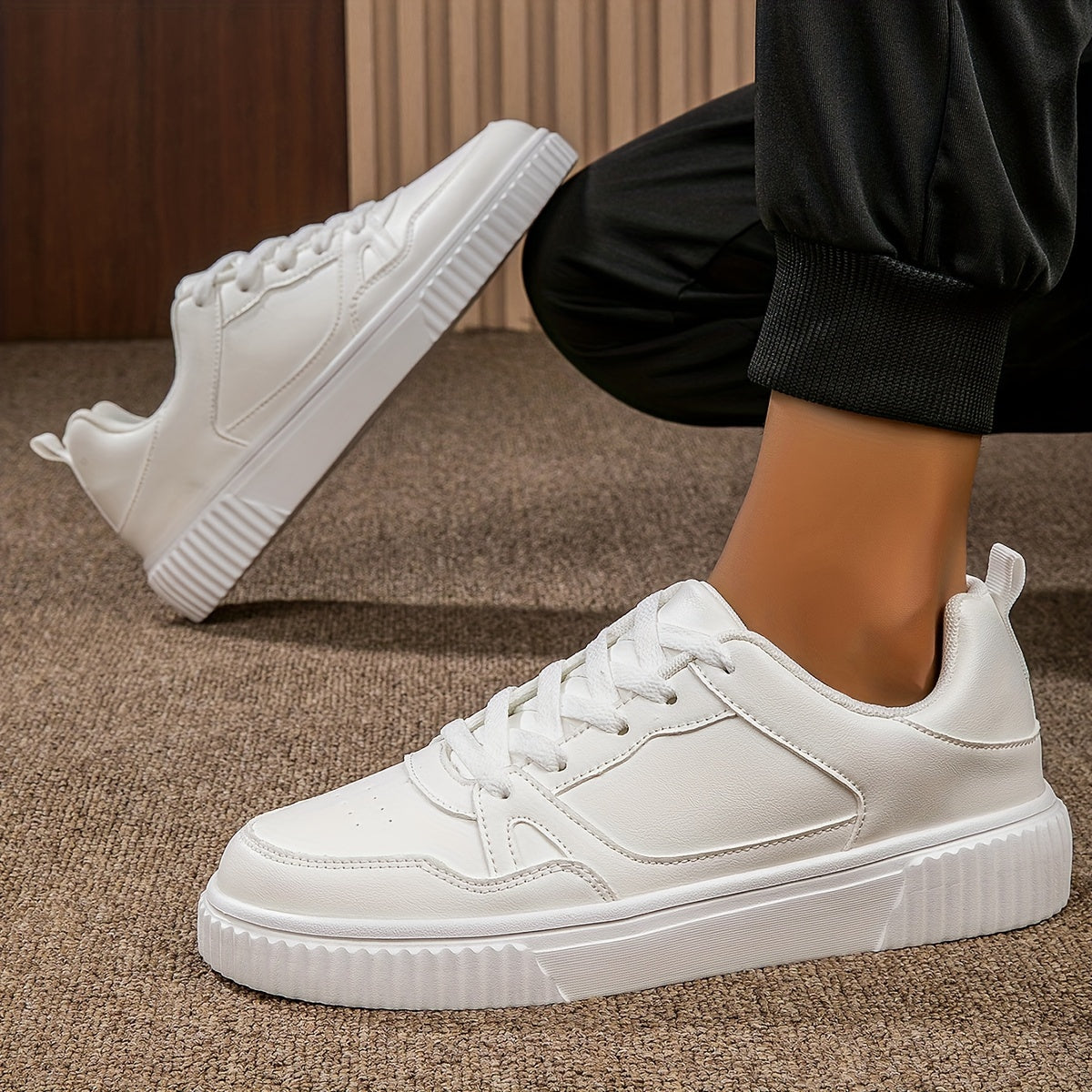 Women's Versatile Skate Shoes Low Platform Lightweight Sneakers
