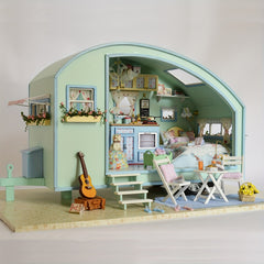 Dollhouse 3D Puzzle Mini Doll House Kit DIY Room Toys Bedroom Decor Furniture