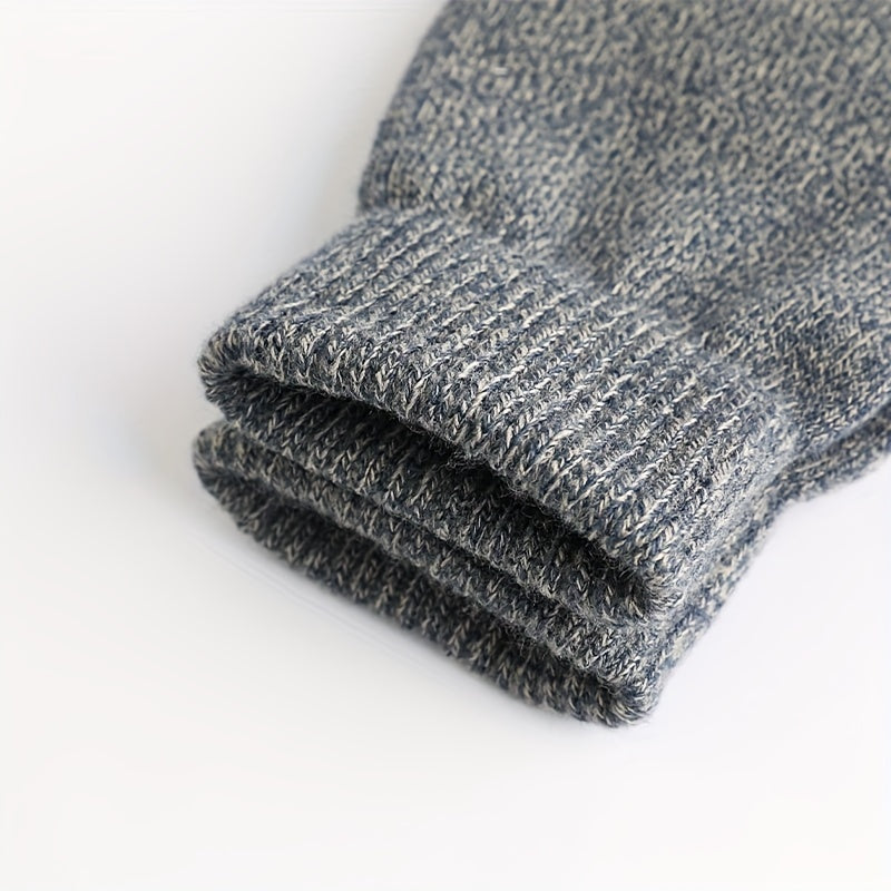 Winter Knitted Gloves Touch Screen Warm Anti Slip Cycling