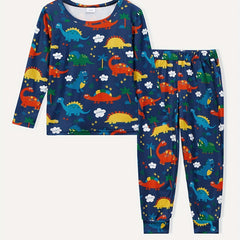 Toddler Dino Pajama Set Long Sleeve Top & Pants