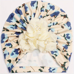 Threaded Print Baby Hat Baby Headscarf Hat