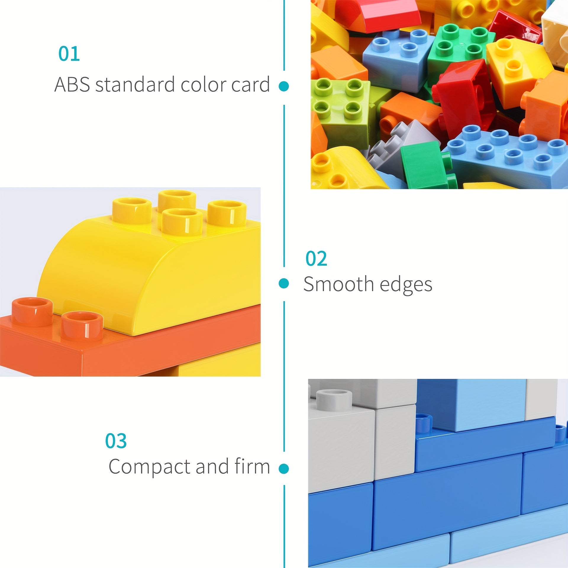 500g Bagged Large Building Blocks Children's Assembly Toy