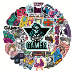 50pcs Retro Game Doodle Stickers Waterproof DIY Creative Decorative Stickers