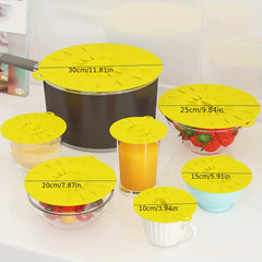 Silicone Suction Lids Heat Resistant Microwave Cover Airtight Food And Bowl Cove