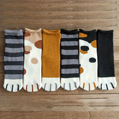 Cute Cat Claw Print Socks Women's Stockings