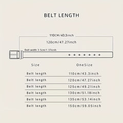 Men's Ratchet Belt Dress Adjustable Size Leather Belt Length Can Be Cut