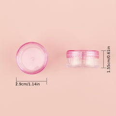 10pcs 5g Travel Cosmetic Jars Leak Proof Mini Portable Clear Cream Containers