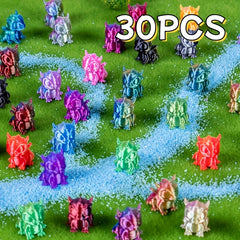3D Printed Dragon Figurines Mixed Colors Plastic Desk Decor Unique Gift