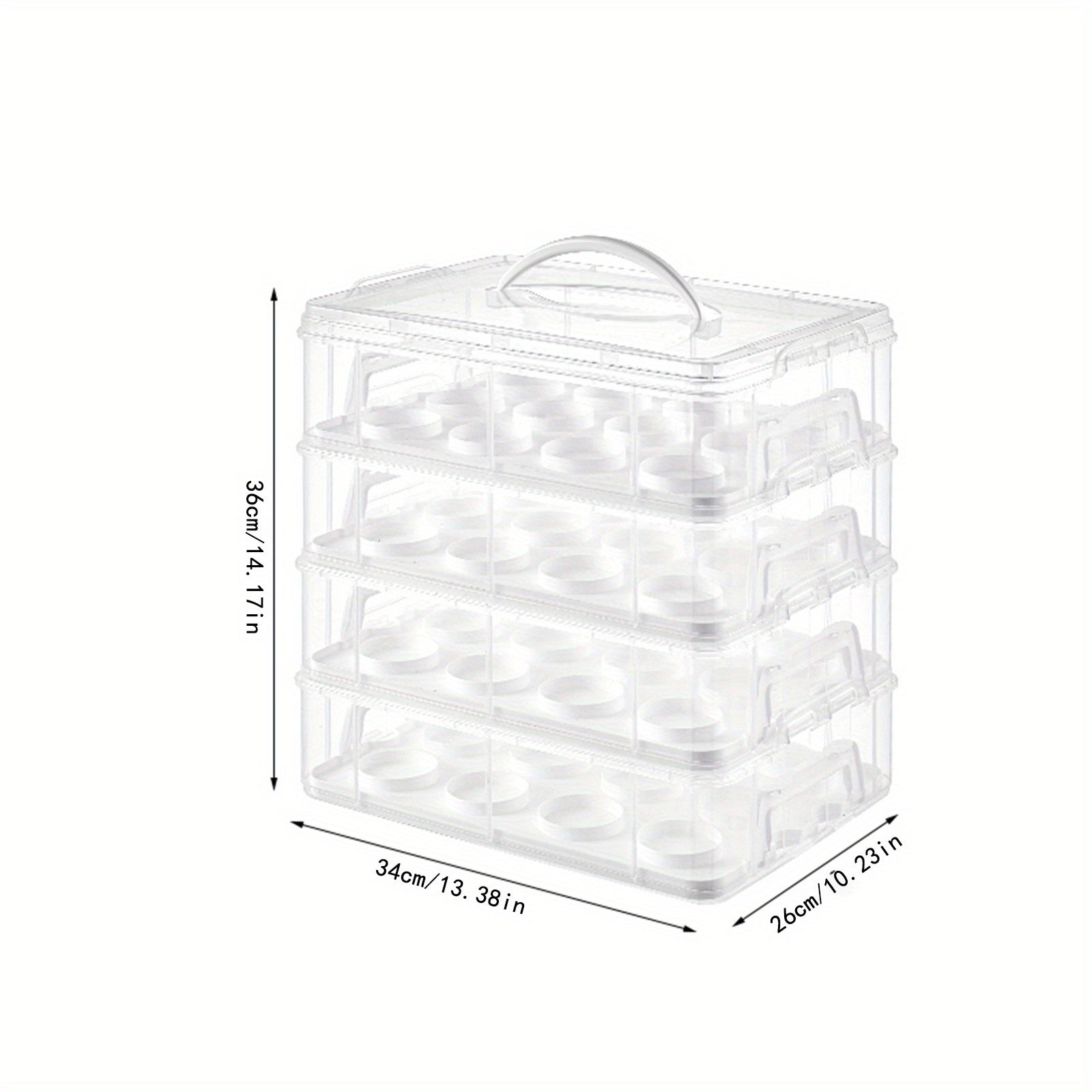 Convenient Cupcake Box Egg Tart Packaging Box Reusable Baking Egg Tart
