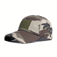 Ripped Sunshade National Flag Embroidery Baseball Cap