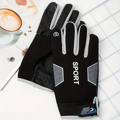 Outdoor Cycling Sports Gloves Touch Screen Full Finger Gloves
