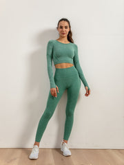 Women's Yoga Set with Butt Lift Leggings and Top