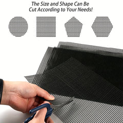 5pcs 20 Rectangular Flower Pot Bottom Mesh Mat Leak-proof Soil Breathable Plasti