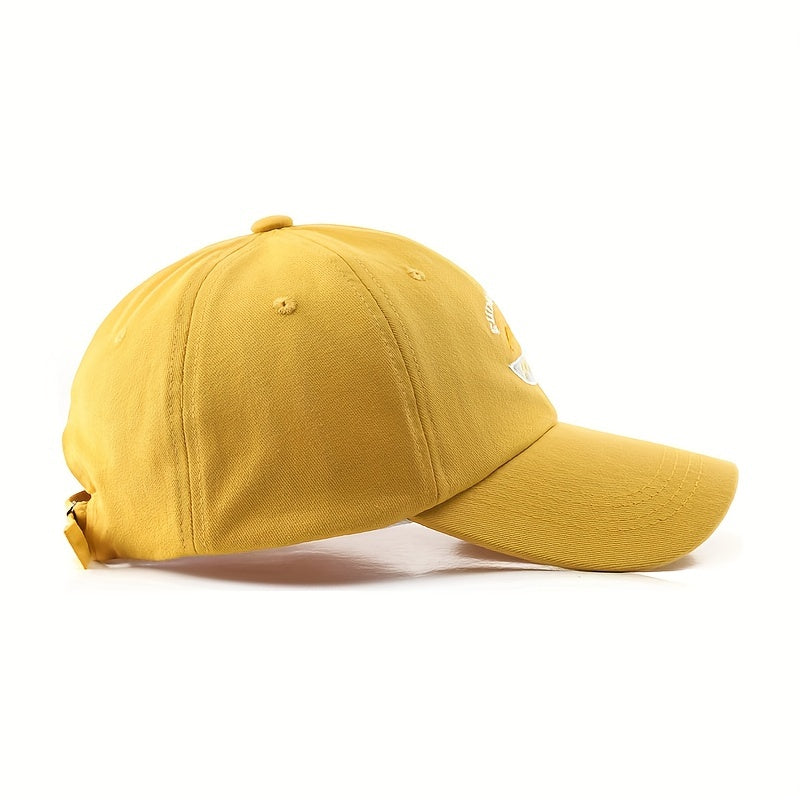 Dolphin Embroidery Baseball Cap Lightweight Sun Hat
