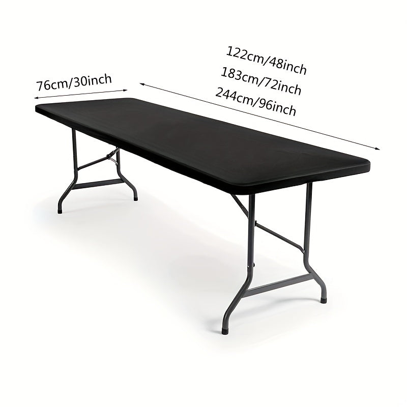 Polyester Tablecloth Rectangular Elastic Outdoor Picnic Table Cloth