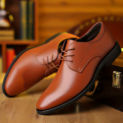 Men's Lace-Up Derby Shoes Business Formal Dress Wedding Events