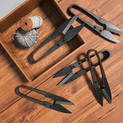 2pcs Carbon Steel Sewing Scissors Trimming Nippers U Shape Clippers