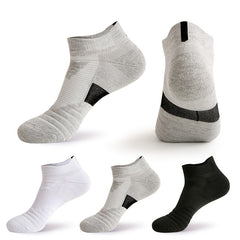 3 Pairs Men's Cushion Sport Ankle Socks - Breathable Sweat Absorbing