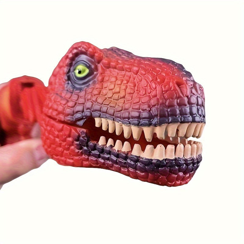 Funny Telescopic Spring Shark Dinosaur Manipulator Clamp Bite Hand Prank Toy